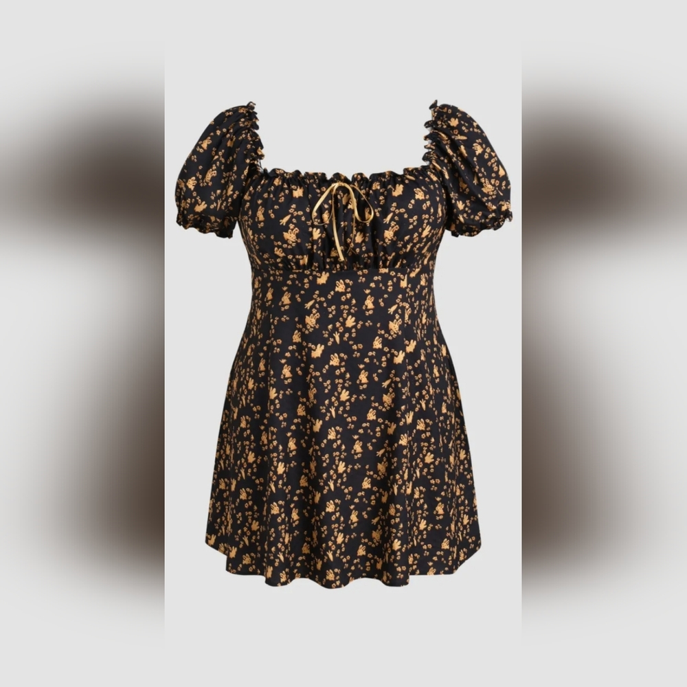 Cider Curve Bunny & Floral dress 4xl